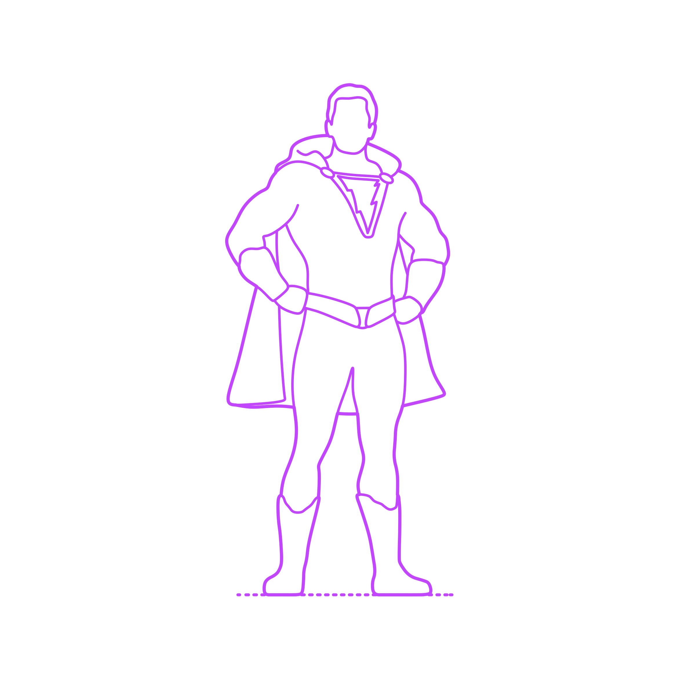 Pop Culture Dc Comics Shazam Captain Marvel Outline Svg Vector Free Vectors